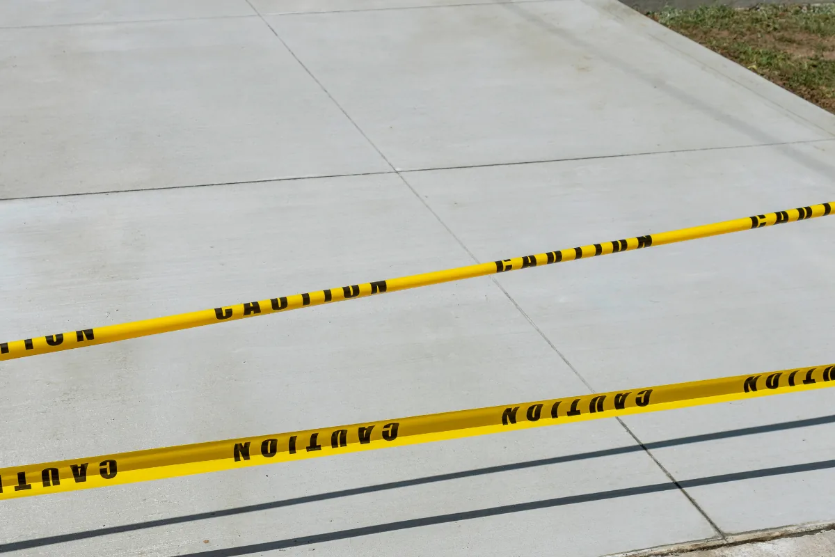 Newly poured reinforced concrete slab pad near Baldwin NY — Nassau County Concrete